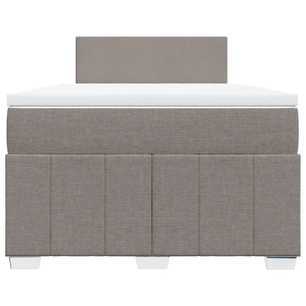 Giroletto a Molle con Materasso Tortora 120x190 cm in Tessuto