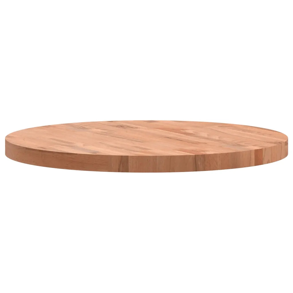 Piano per Tavolo | Superficie Tavolo | Piano Scrivania ?70x4 cm Rotondo in Legno Massello di Faggio
