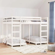 Struttura letto a castello triplo Bianco 140 x 200 cm