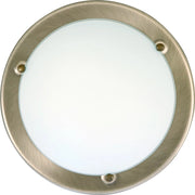 Plafoniera Rabalux Ufo rotonda vetro 38 cm E27 2 luci bronzo