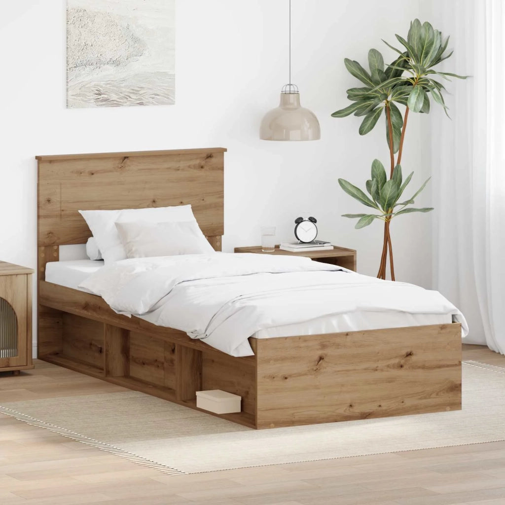 Struttura del letto Rovere Artigianale 100 x 200 cm