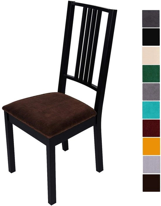 Sedili per Sala da Pranzo in Pelle Flessibile - 2 Pezzi - Pelle Elastica di Alta Qualità - Facile da Pulire - Copertura dei Sedili