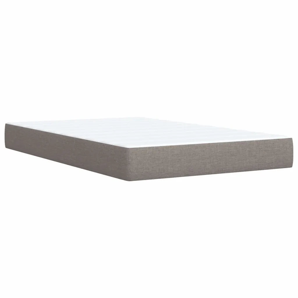 Giroletto a Molle con Materasso Tortora 120x190 cm in Tessuto