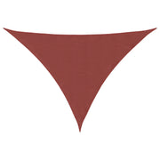 Parasole a Vela Oxford Triangolare 2,5x2,5x3,5 m Terracotta