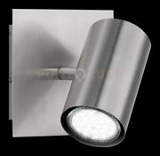 MARLEY BASE SPOT CILINDRICA SOFT NICHEL OPACO CM 12 1 LUCE ATTACCO GU10