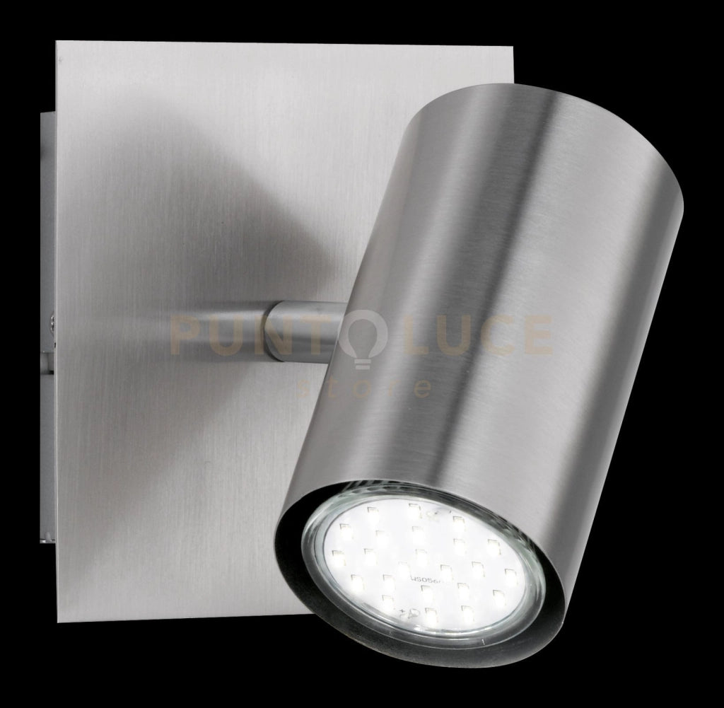 MARLEY BASE SPOT CILINDRICA SOFT NICHEL OPACO CM 12 1 LUCE ATTACCO GU10