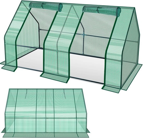 Casa per piante con finestra, serra per la coltivazione di pomodori, 180x90x90CM
