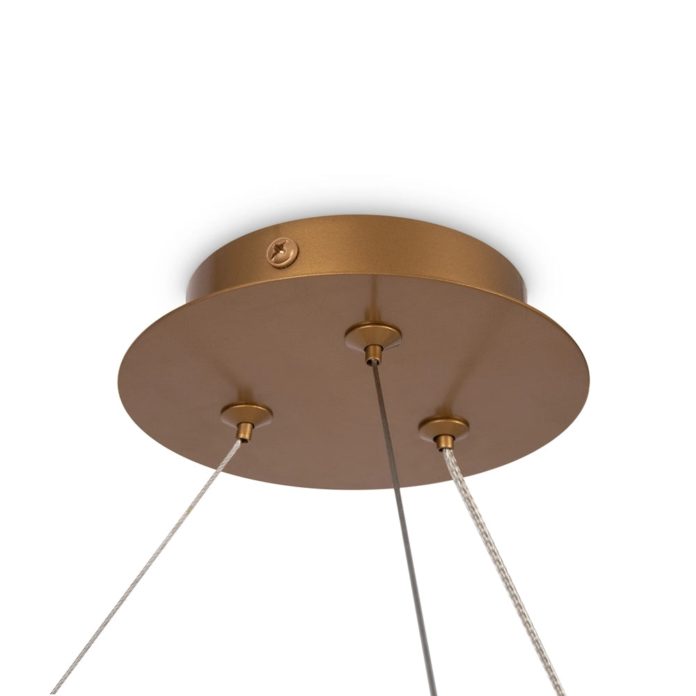 Lampadario Maytoni Balance 6 luci ottone sfere bianche