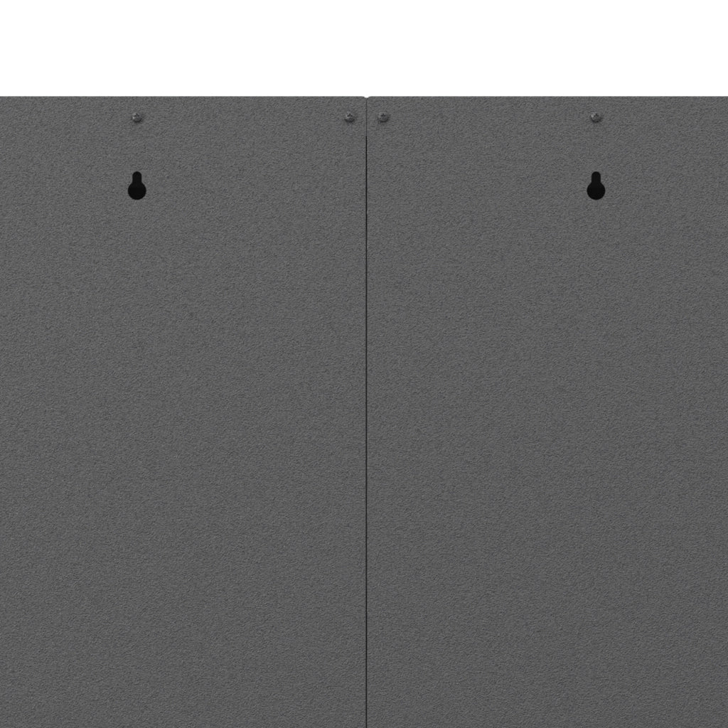 ARMADIO da parete con anta lucchevole 90 x 47 x 19,5 cm metallo nero/grigio