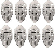 8 pezzi di Cerniera di Tipo Retro Stile a forma di Becco di Dente in Metallo con Attacco a Toggle per Cassetto (Argento) per Lavatrice
