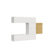 Composizione parete soggiorno A24 L.234 H.160 P.39,2