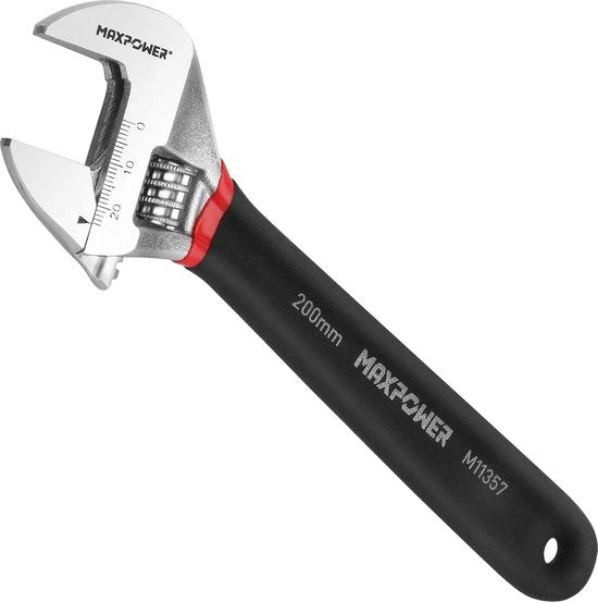 Chiave 200 mm - massimo 20 mm di larghezza di testa, chiave adattabile per riparazioni di casa o di impianti idraulici