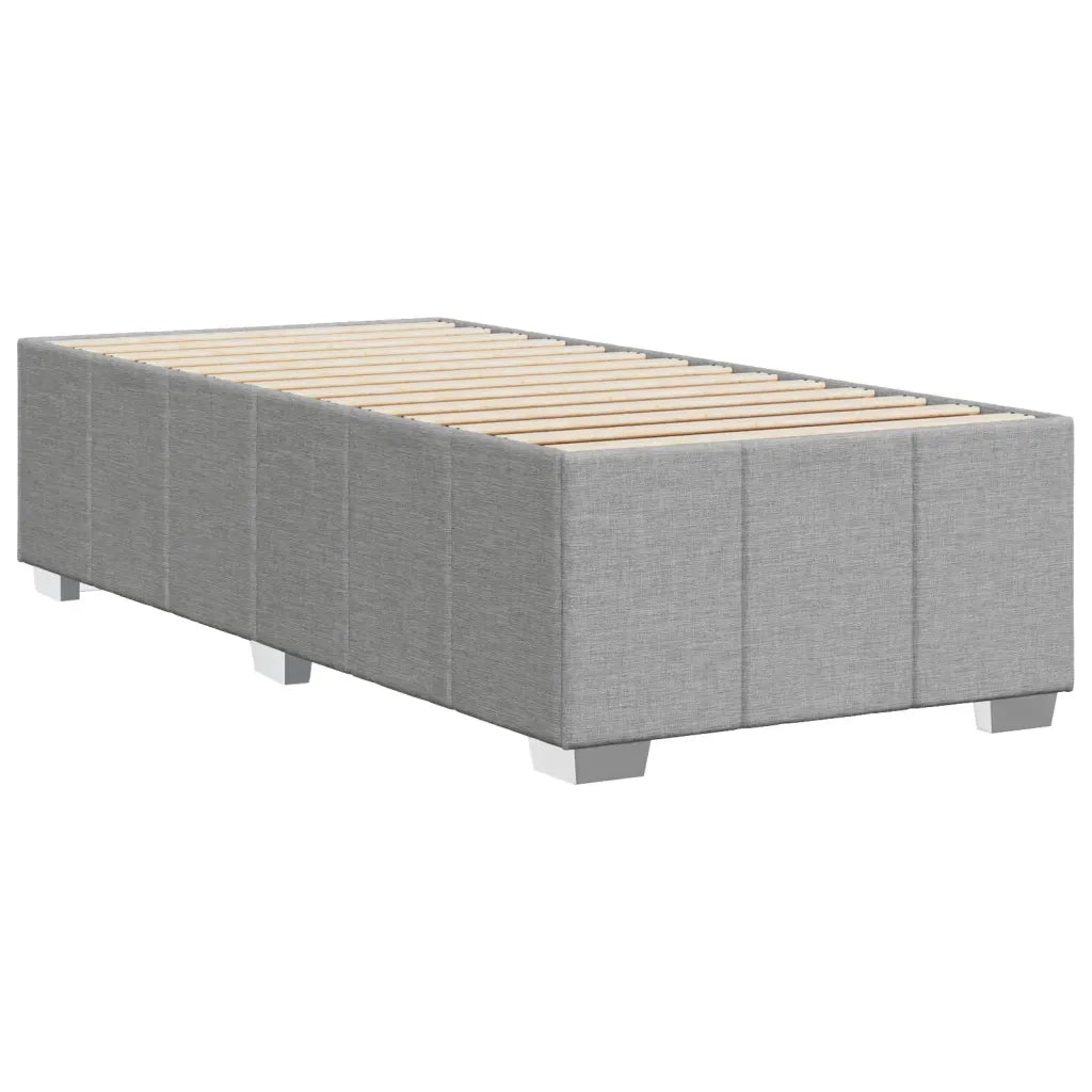 Giroletto senza Materasso Grigio Chiaro 90x190 cm Tessuto