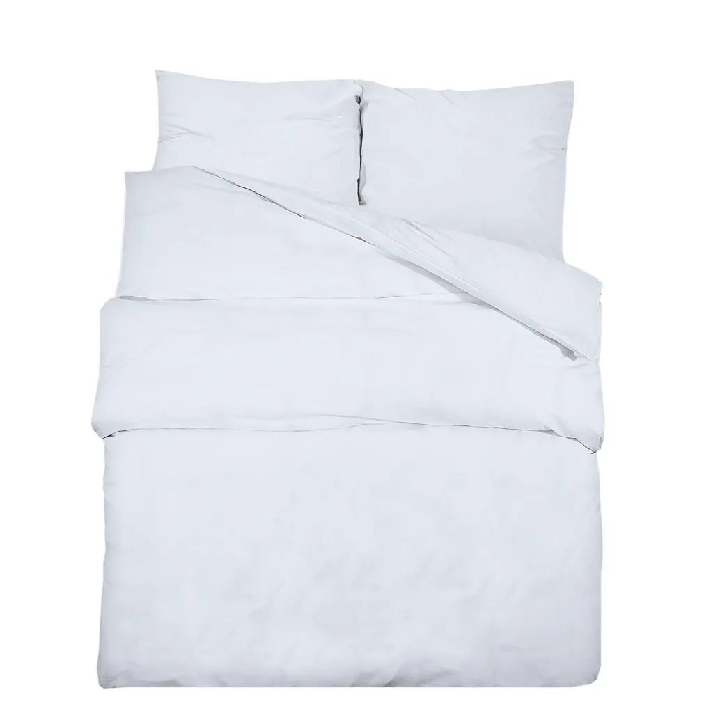 Set Copripiumino Bianco 135x200 cm in Cotone CFW8182325