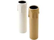 GUSCIO CANDELA CON GOCCE E14 CON PORTALAMPADA INCLUSO- - ø mm.26x65h.- colore bianco - 20 pezzi