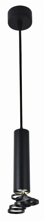 Lampada a sospensione Tuba nera metallo GU10 Candellux