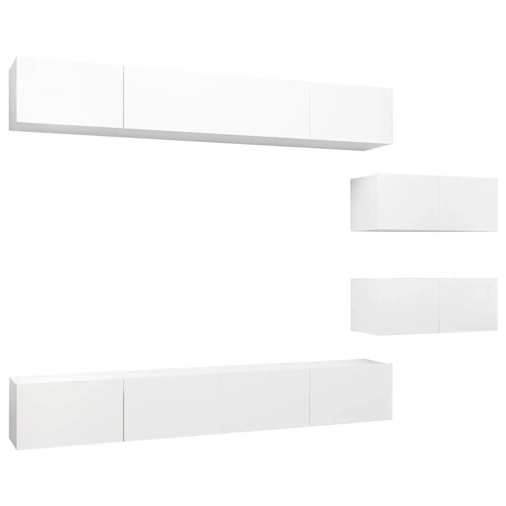 Set Mobile TV 6 pz Bianco in Truciolato cod mxl 33972