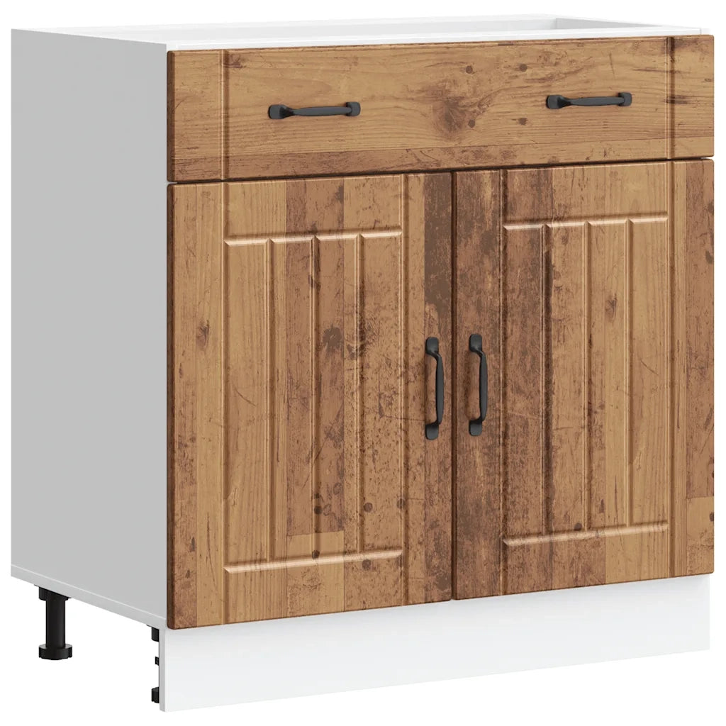 Base da Cucina-Mobile Base da Cucina Lucca Legno Antico in Legno Multistrato 312627