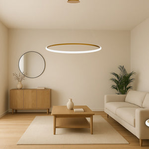 Lampada A Sospensione Lhj004-cp 40 Cm Brush Gold