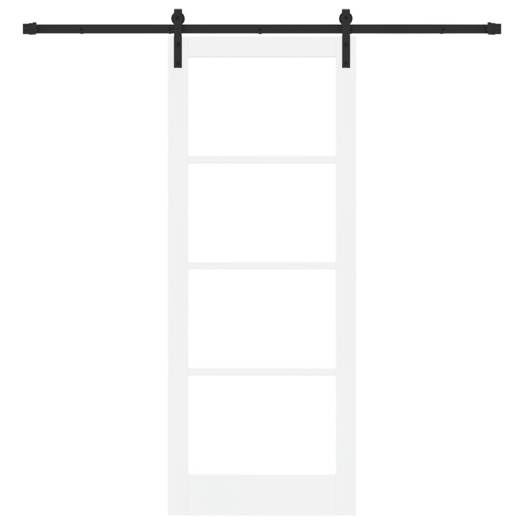 Porta Scorrevole  con Set di Accessori 'ORKDAL'Bianca 83x211 cm