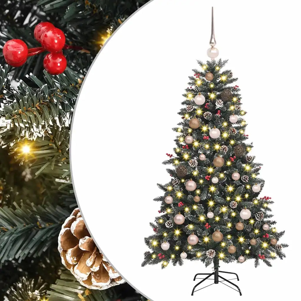 Albero di Natale artificiale con 150 LED Verde 150 cm