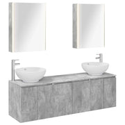 Set di Armadi da Bagno 5 pcs Grigio Cemento 3406490