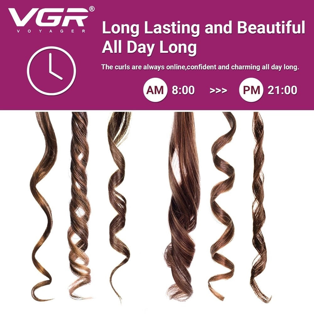 Trade Shop - Arricciacapelli Professionale Elettrico A 5 Cilindri Da 16 Mm Styling Vgr V-597 -