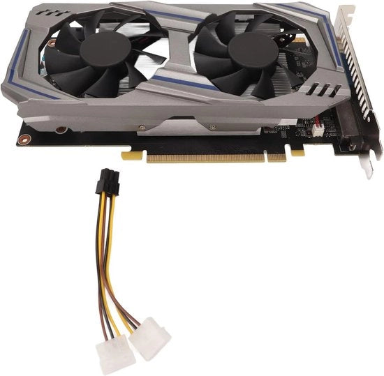 Carta grafica gaming GTX550Ti GDDR5 6GB 128BIT 3400MHZ-Geheugen 800MHZ-Core-Doppio ventilatore-PCI E 2.0 HDMI VGA DVI interfaccia-Kantoorgaming Windows 10 Word Excel Powerpoint.