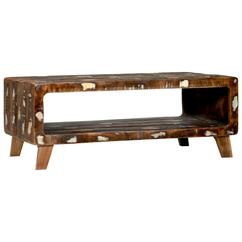 Tavolino da caffÃ¨ 90x50x35 cm Legno massello di recupero