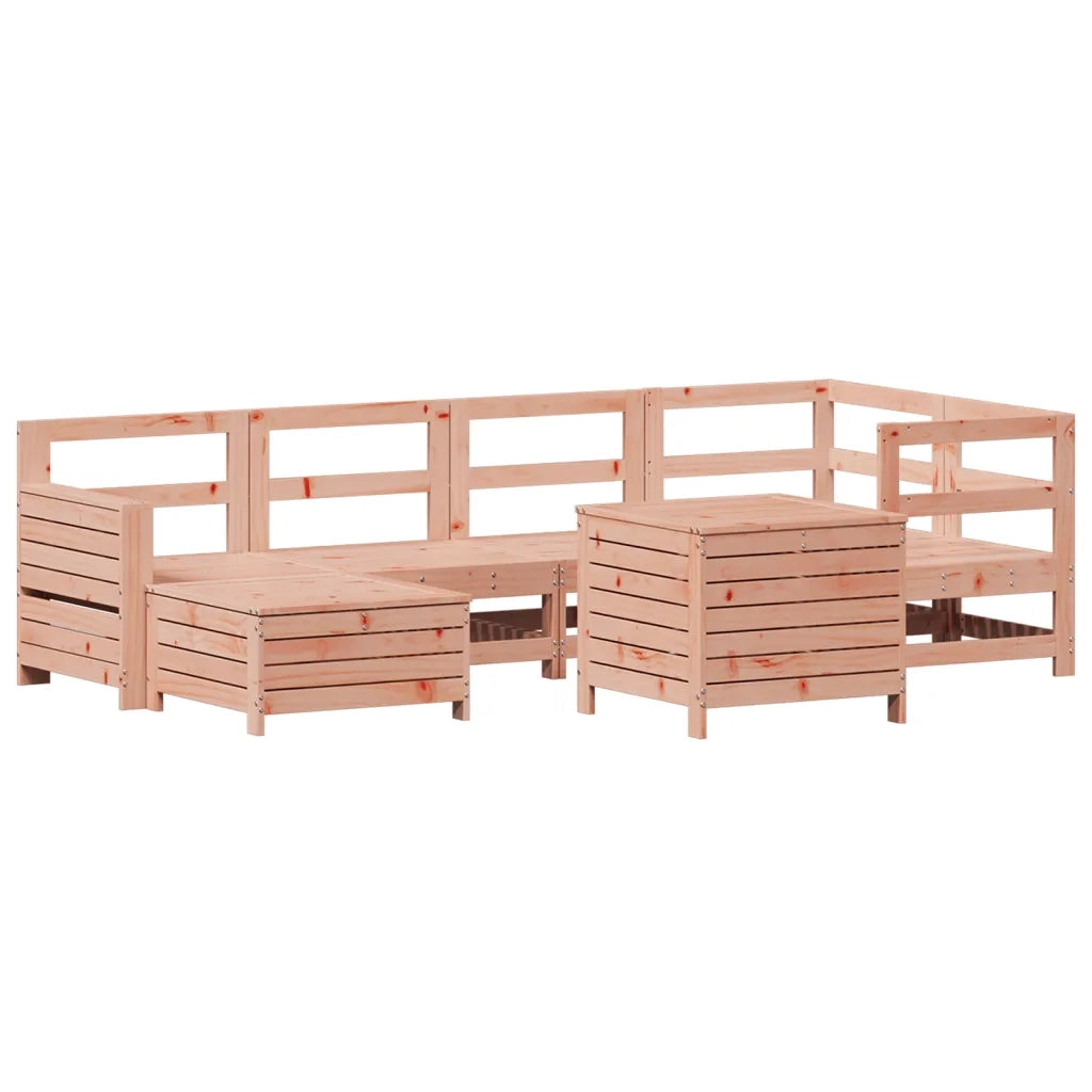 Set Divani da Giardino 7 pz in Legno Massello Abete Douglas 3250970