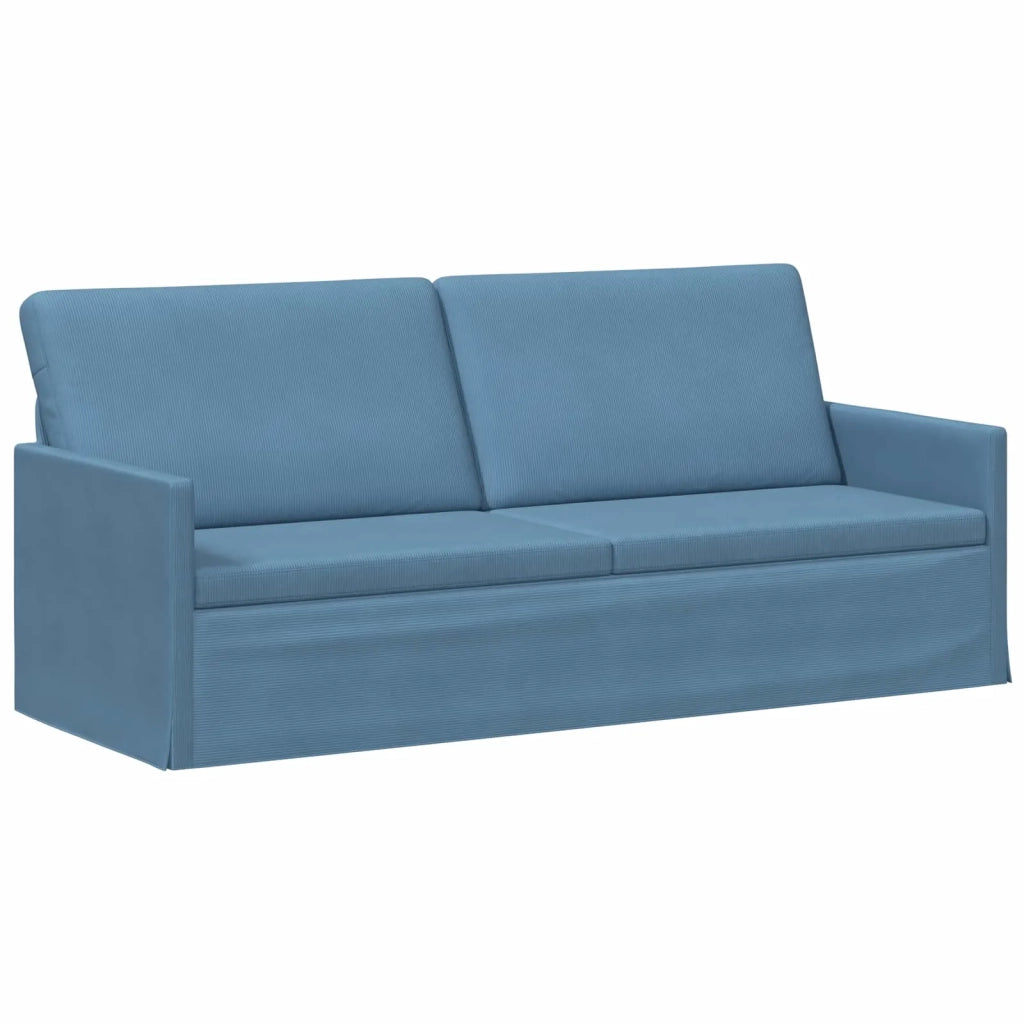Set di divani 2 pcs Blu Tessuto in Cords 3433257