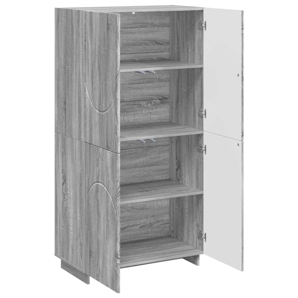 Credenza Sonoma grigio 79 x 41 x 151 cm Legno ingegnerizzato 3433115
