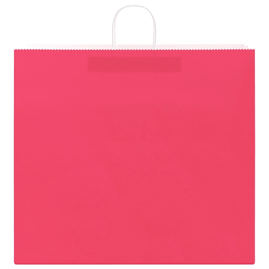 Sacchetti di Carta 50 pz con Manici Rosa 54x15x49 cm