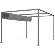 Pergola scorrevole 4x3m ¨C zephmum ¨C grigio antracite struttura metallo