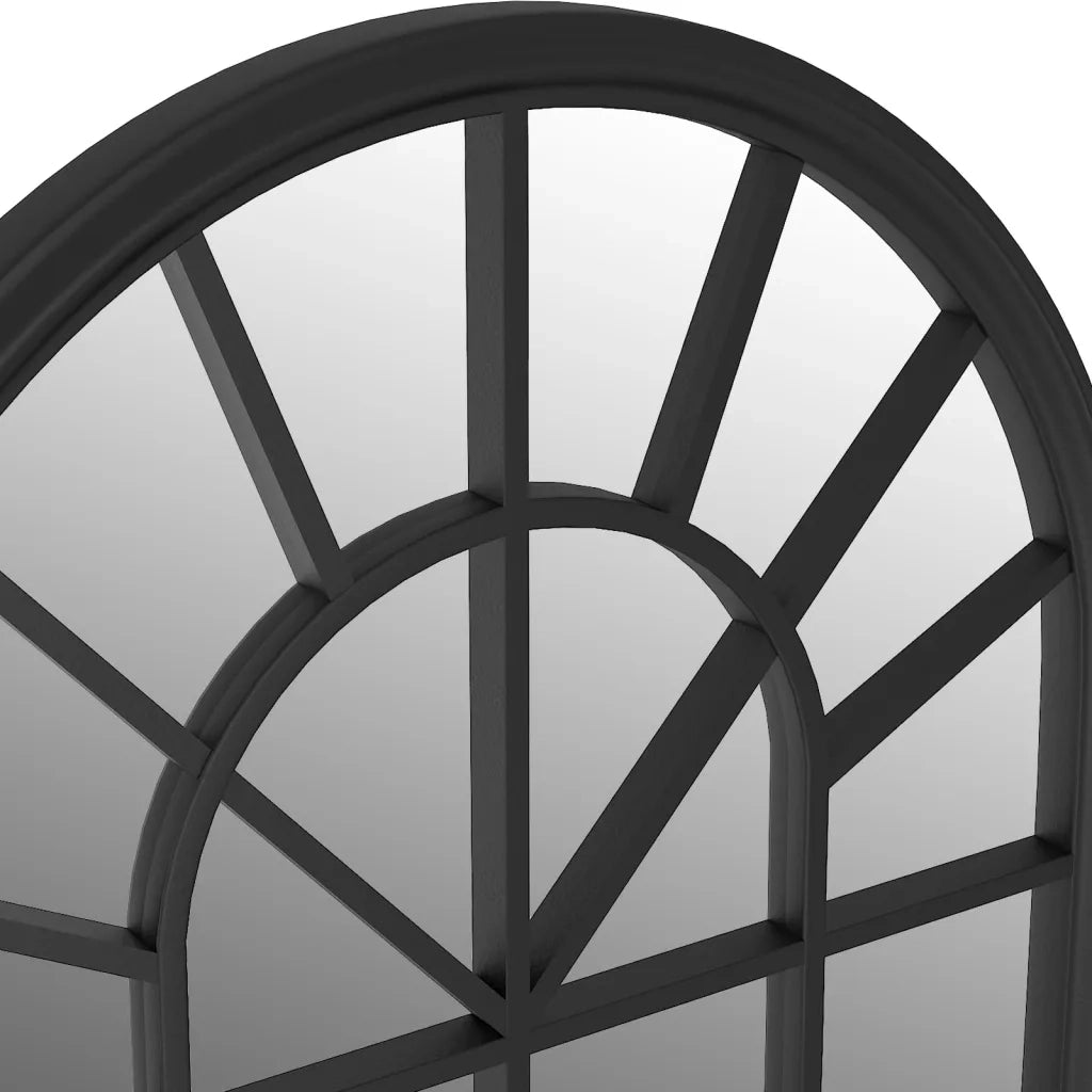 vidaXL Specchio Nero 90x45 cm Ferro per Uso Interno