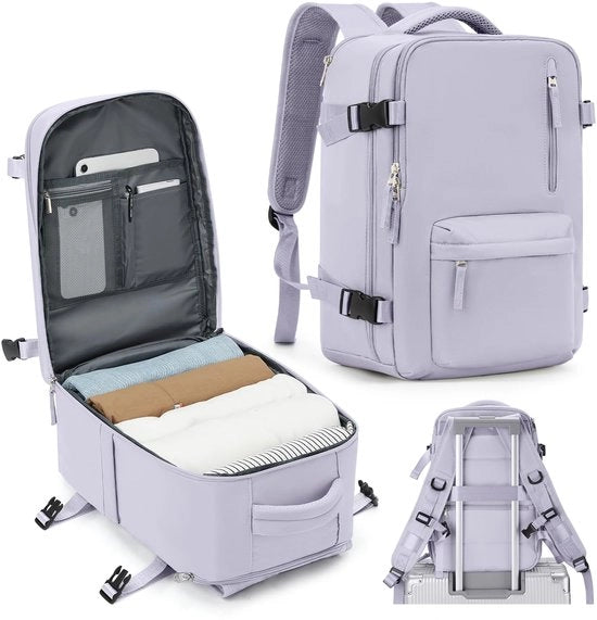 Borsa a mano da viaggio per aereo 40x20x25 cm per sedia a sedere, borsa da cabina per donna, borsa da viaggio per uomo, borsa a mano per aereo 40x20x25 cm impermeabile, borsa da viaggio per uomo con portatile 14 pollici