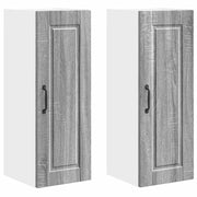 Pensile da cucina | Armadietto a muro PORTO 2 pz Grigio Sonoma 30 x 31 x 80 cm