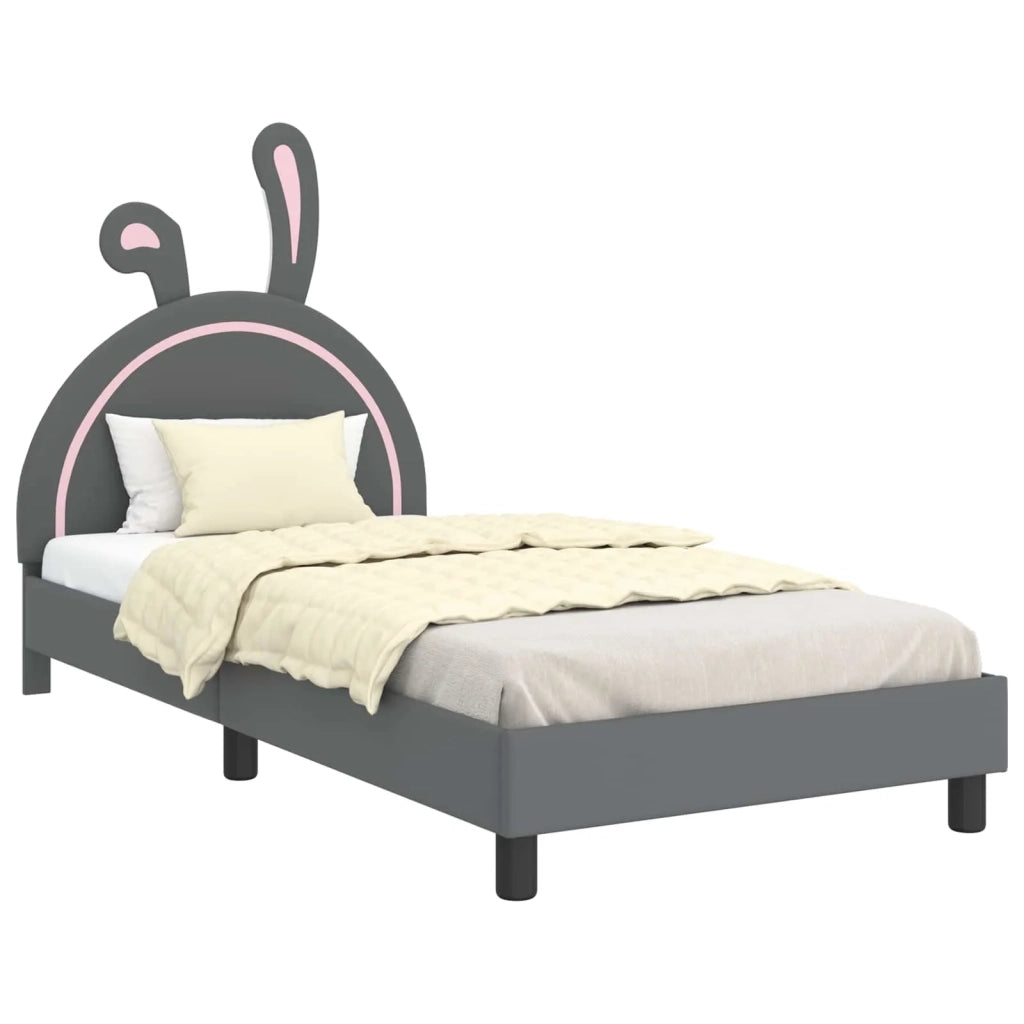Struttura letto bambini con testata Grigio chiaro 90 x 190 cm 42011199
