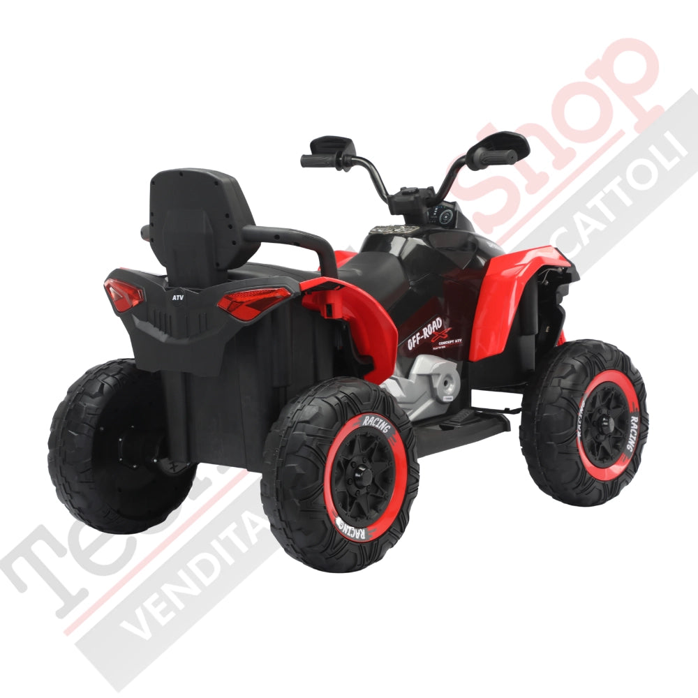 Tecnobike Shop - Quad Elettrico per Bambini ATV Safari Gold 24V-Rosso