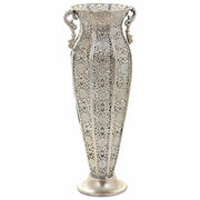Portaombrelli in metallo argento 21x19x49,5h