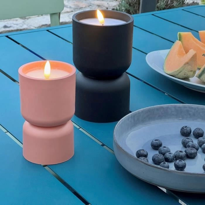 Lampada da tavolo per esterno - BRILLIANT - LOVERE - Forma di candela - Plastica - 3 W - Nera