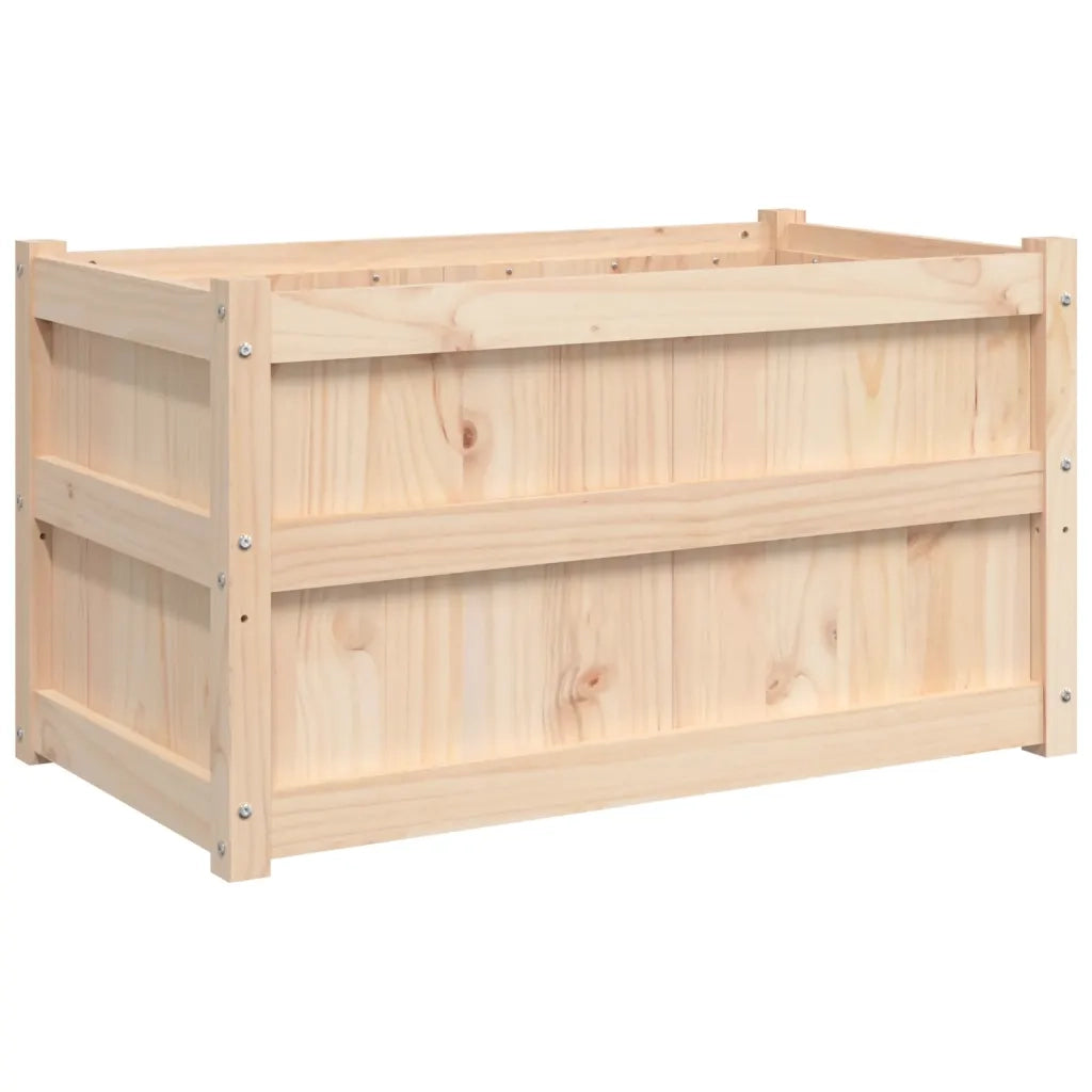 Fioriere da Giardino 2 pz in Legno Massello di Pino 837460