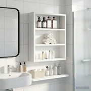 Armadio da bagno a muro con lo scaffale Bianco 40 x 10 x 50 cm 889343