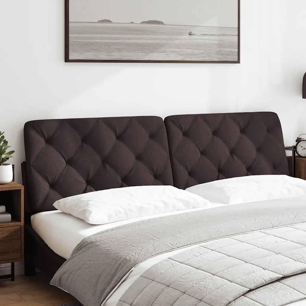 Cuscino Testiera Marrone Scuro 180 cm in Tessuto 4019236