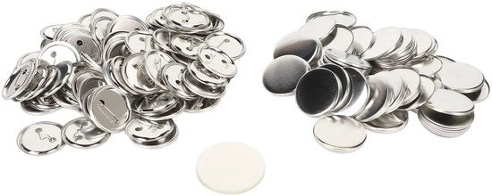 Componenti per spille, set di 100 accessori molto utilizzato per creare spille per hobby (50 mm)