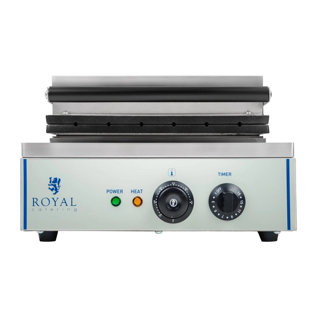 Piastra per waffle professionale rotonda in teflon 1 x 1500 watt 3614061