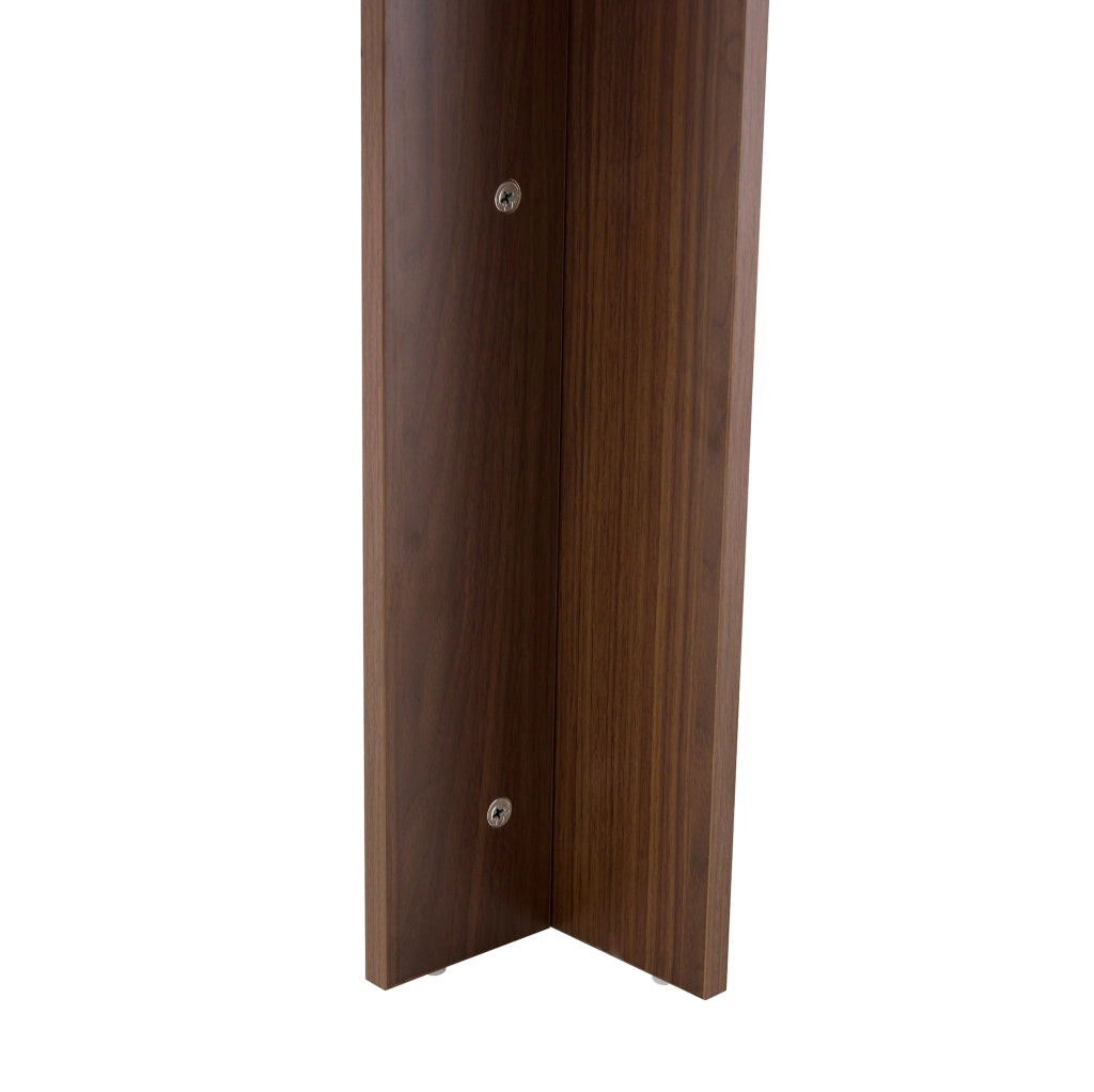 Tavolo da pranzo 220x88.5x77 cm estensibile; piano facile da pulire in MDF; noce