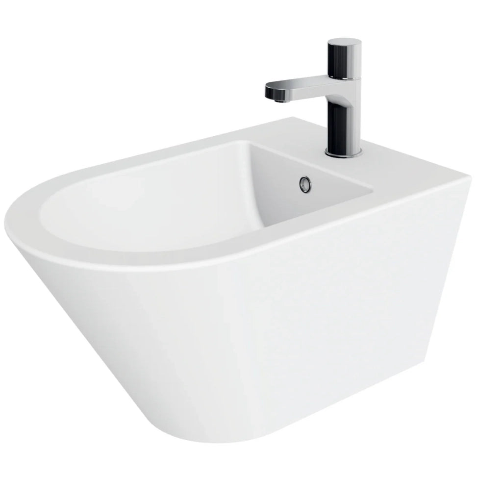 Bidet Sospeso Azzurra Ceramica "Forma" Bianco Opaco
