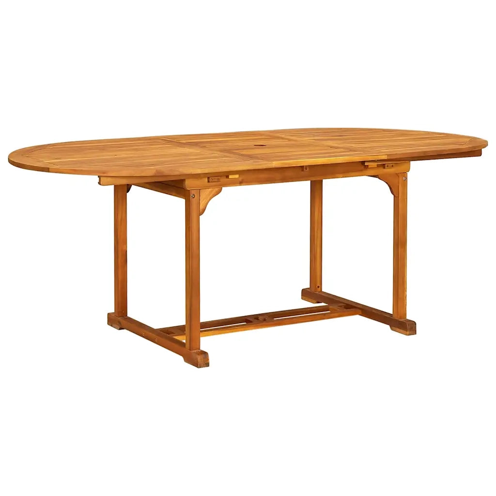 Set Pranzo da Giardino 7pz Legno Massello di Acacia e Textilene