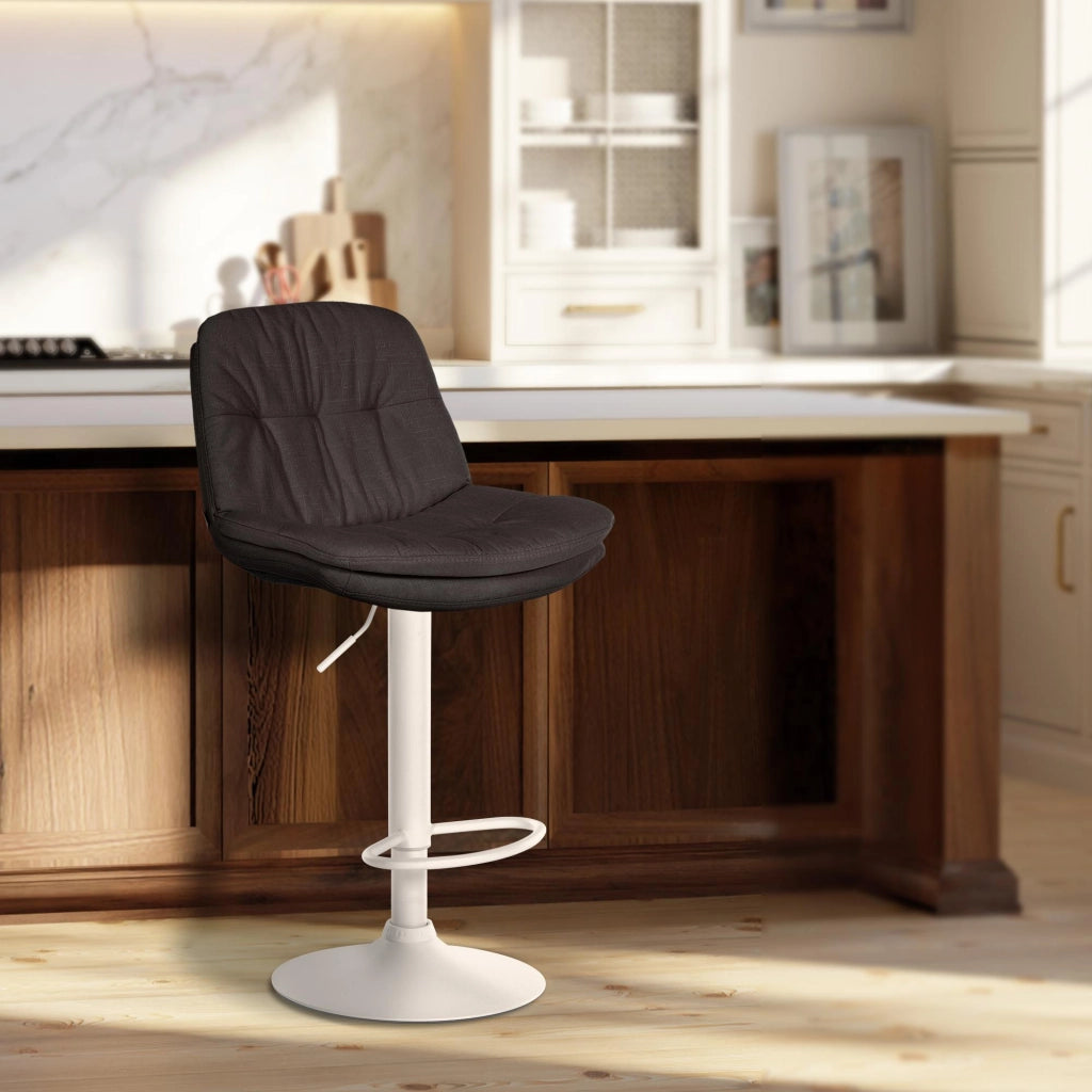 Barhocker Laurel Stoff weiЯ